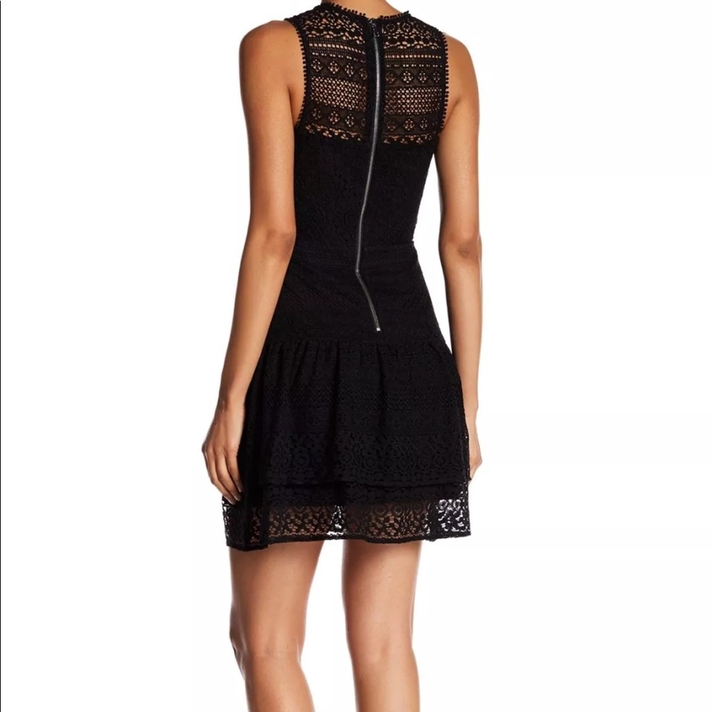 Parker Eyelet Lace Combo A-Line Dress Size M